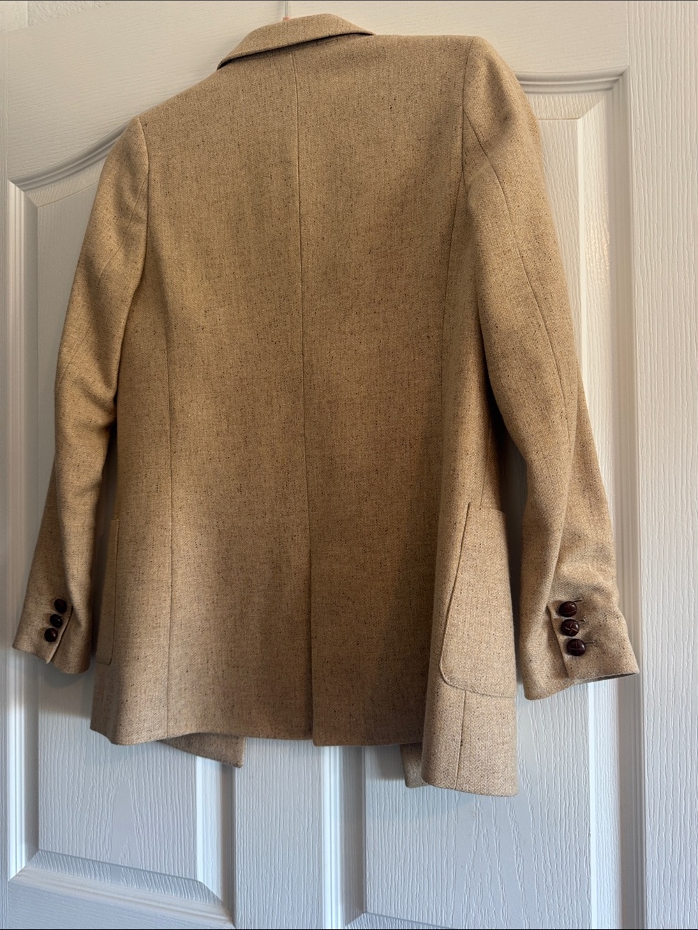 Mister K Paris - Women's Tailored Tan Blazer Jacket - Picture 3 of 8